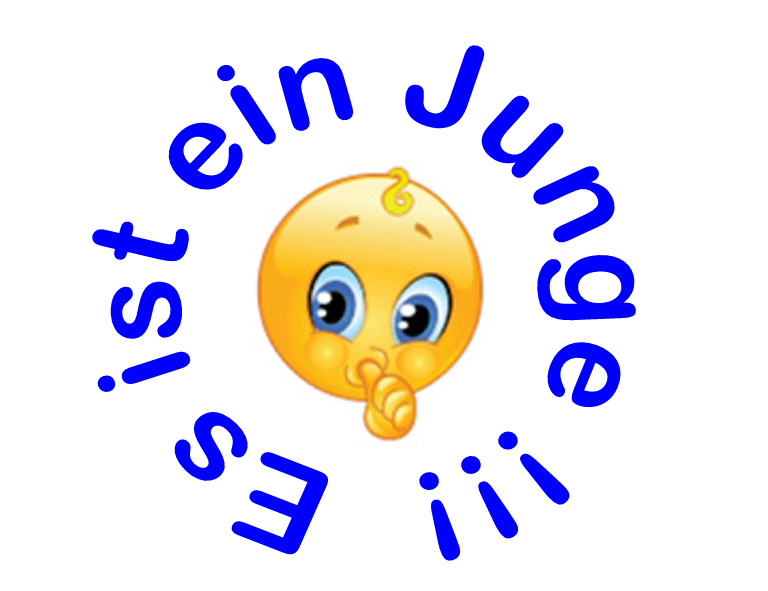 Emoticon = Es ist ein Junge